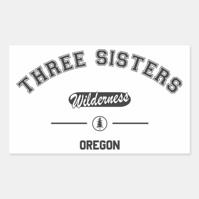 Adesivo Retangular Três Irmãs Selvagem (Frente)