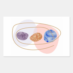 Adesivo Retangular Três pedras