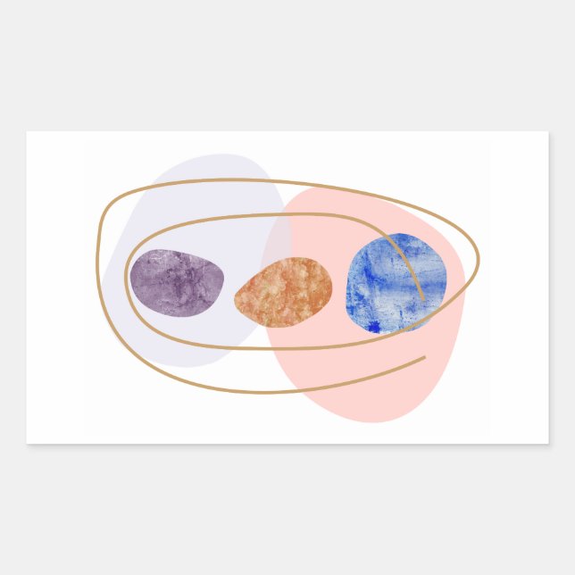 Adesivo Retangular Três pedras (Frente)