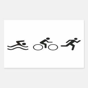 Adesivo Retangular Triathlete