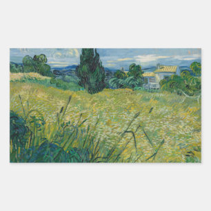 Adesivo Retangular Trigo verde 1889