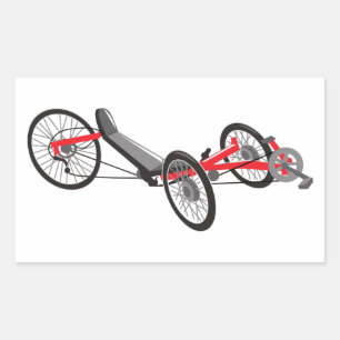 Adesivo Retangular Trike Recumbante