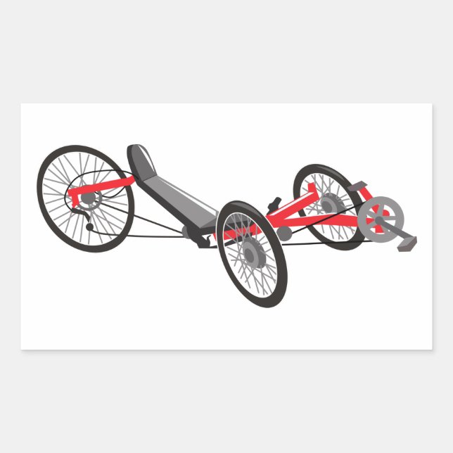 Adesivo Retangular Trike Recumbante (Frente)