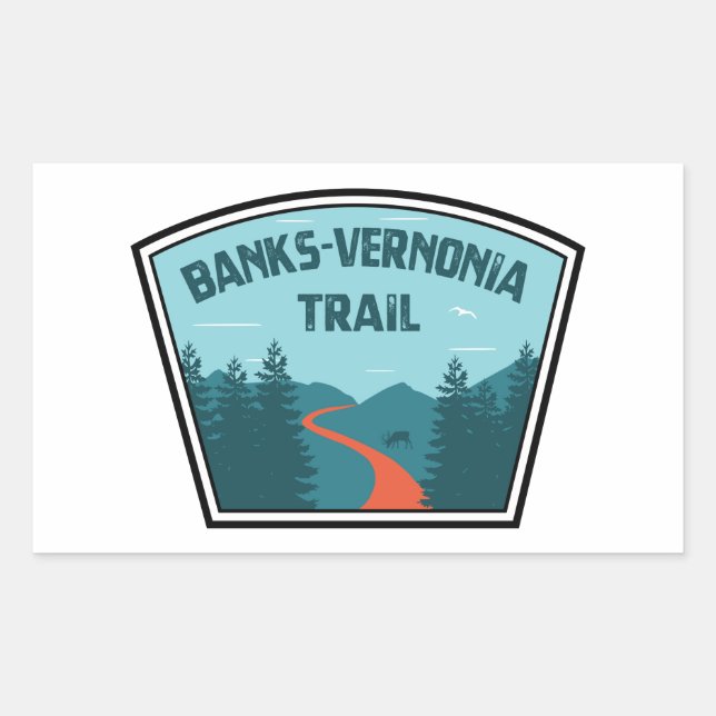 Adesivo Retangular Trilha Banks-Vernonia (Frente)