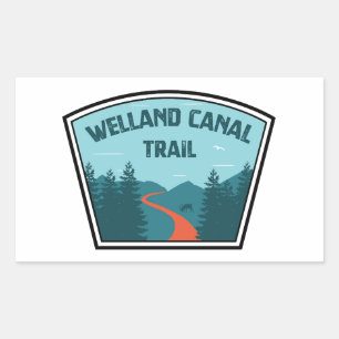 Adesivo Retangular Trilha do Canal de Welland Ontário Canadá