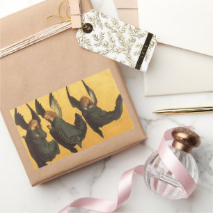 Adesivo Retangular Trio de Anjos do Renascimento pelo Mestre do House