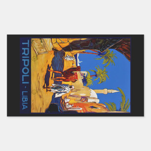 Adesivo Retangular Tripoli - Líbia (Líbia)