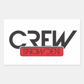 Adesivo Retangular Tripulação Snowden