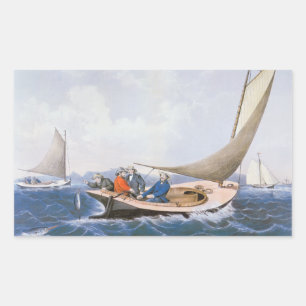 Adesivo Retangular Trolando para Blue Fsh da Costa do Maine