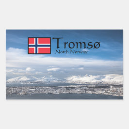 Adesivo Retangular Tromso Norway Souvenir