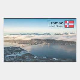 Adesivo Retangular Tromso Norway Souvenir