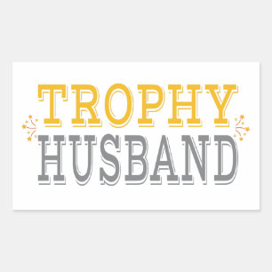Adesivo Retangular Trophy Husband