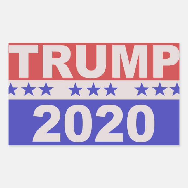 Adesivo Retangular Trump 2020 (Frente)
