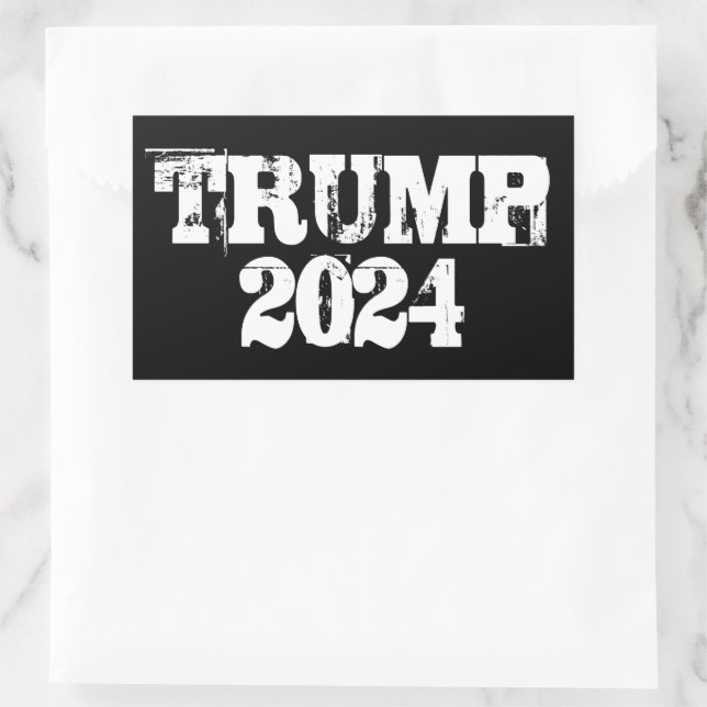 Adesivo Retangular Trump 2024 (Bolsa)