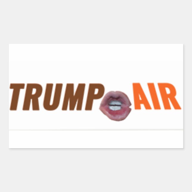 Adesivo Retangular Trump Hot Air Au Naturel White (Frente)