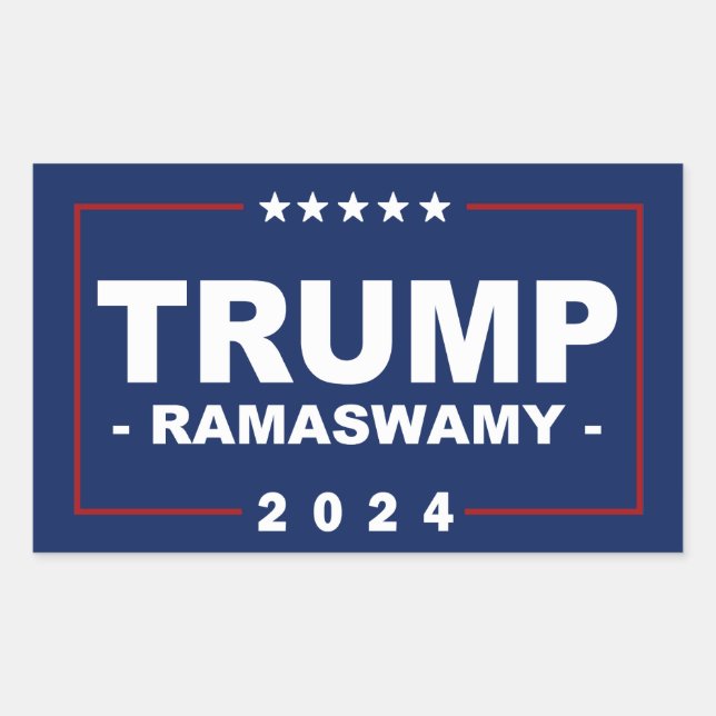 ADESIVO RETANGULAR TRUMP RAMASWAMY (Frente)