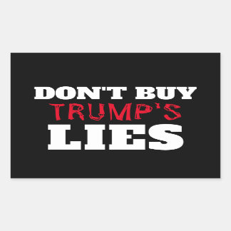 Adesivo Retangular Trump's Lies Sticker