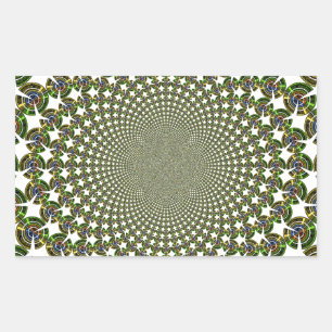 Adesivo Retangular Tubarões sem costura tradicionais