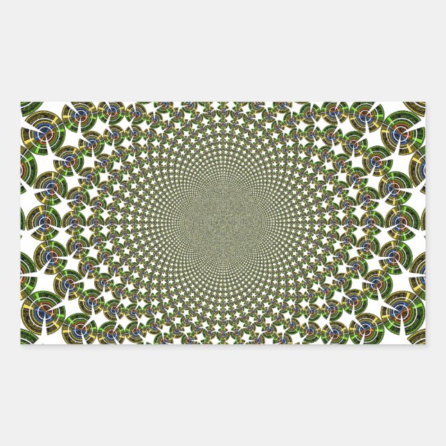 Adesivo Retangular Tubarões sem costura tradicionais (Frente)