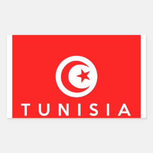Adesivo Retangular tunisia — país símbolo nome do símbolo