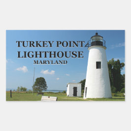 Adesivo Retangular Turkey Point Lighthouse, Maryland Stickers