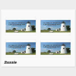 Adesivo Retangular Turkey Point Lighthouse, Maryland Stickers
