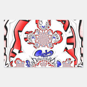 Adesivo Retangular Twist Francês Hakuna Matata: Mistura Cultural Únic