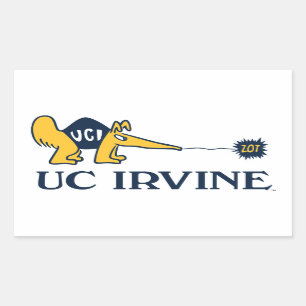 Adesivo Retangular UC Irvine   UCI Anteatistas Zot!