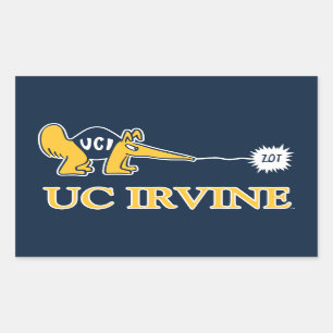 Adesivo Retangular UC Irvine   UCI Anteatistas Zot!