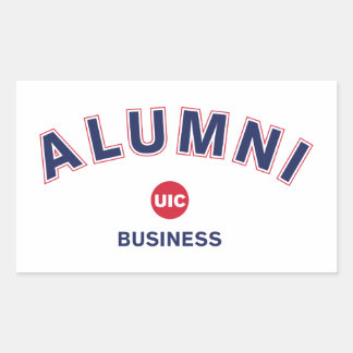 Adesivo Retangular UIC Business Alumni
