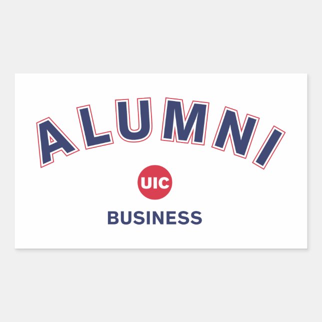 Adesivo Retangular UIC Business Alumni (Frente)