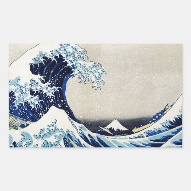 Adesivo Retangular Ukiyoe Art vol. 4 (Frente)