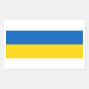 Adesivo Retangular Ukraine/Ukrainian Flag