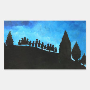 Adesivo Retangular Um alvorecer novo que aumenta 2008