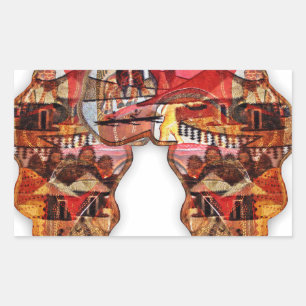 Adesivo Retangular Um Continente Conectado: A Dualidade da África