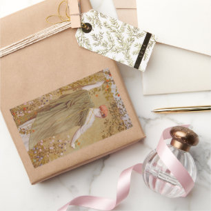 Adesivo Retangular Um Jardim de Albert Joseph Moore, Retrato Vintage