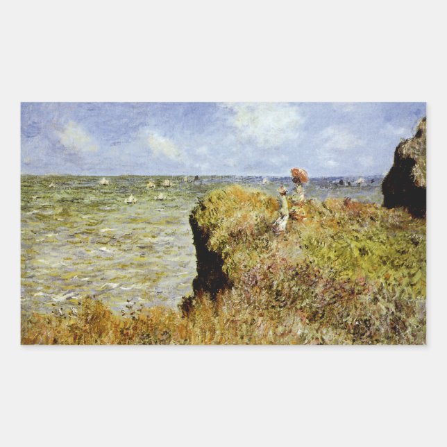 Adesivo Retangular Uma caminhada sobre as algemas em Pourville (Frente)