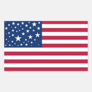 Adesivo Retangular Uma constelação nova para a bandeira americana