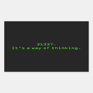 Adesivo Retangular Uma maneira de pensar