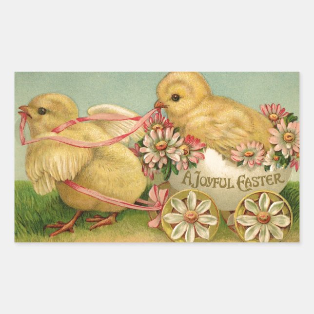 Adesivo Retangular Uma Páscoa alegre (Frente)