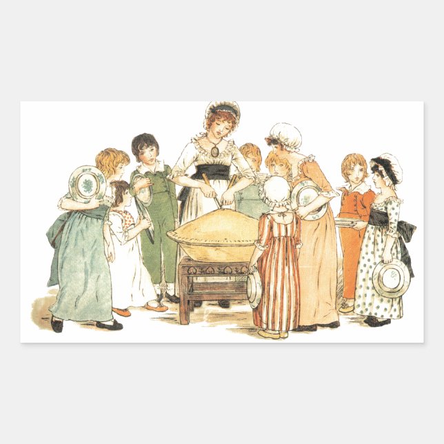 Adesivo Retangular Uma Pizza De Maçã: Corte-A (Frente)