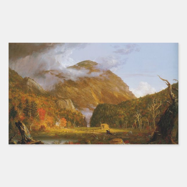 Adesivo Retangular Uma visão do Passado das Montanhas (Frente)