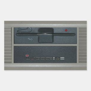 Adesivo Retangular Unidade De Disco De 5,25 Polegadas