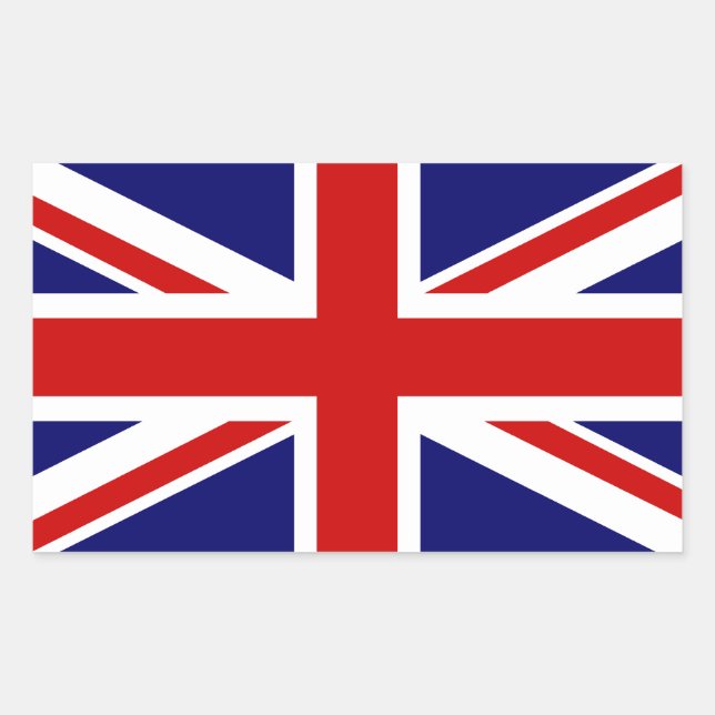 Adesivo Retangular Union Jack (Frente)