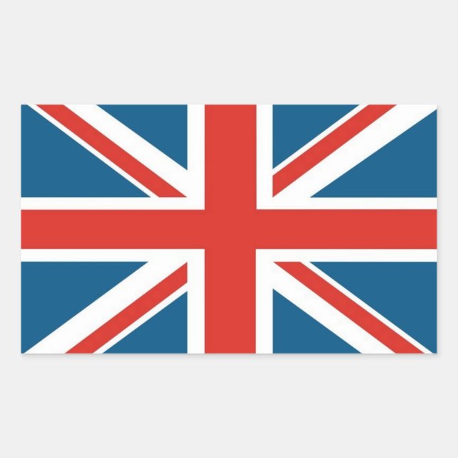 Adesivo Retangular Union Jack (Frente)