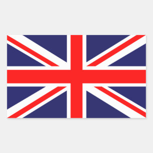 Adesivo Retangular Union Jack - Bandeira do Reino Unido