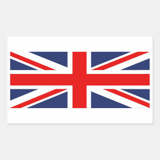 Adesivo Retangular Union Jack Flag-Reino Unido