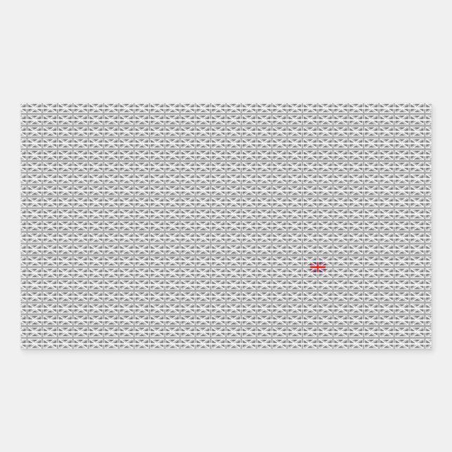 Adesivo Retangular Union Jack - Reino Unido (Frente)