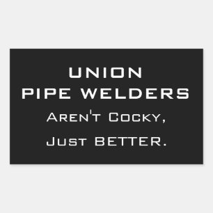 Adesivo Retangular Union Pipe Welders
