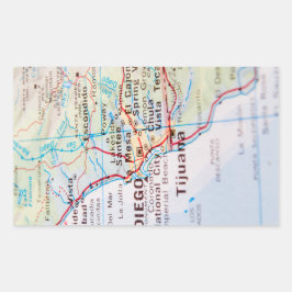 Adesivo Retangular United States 1830 Historical Vintage Map